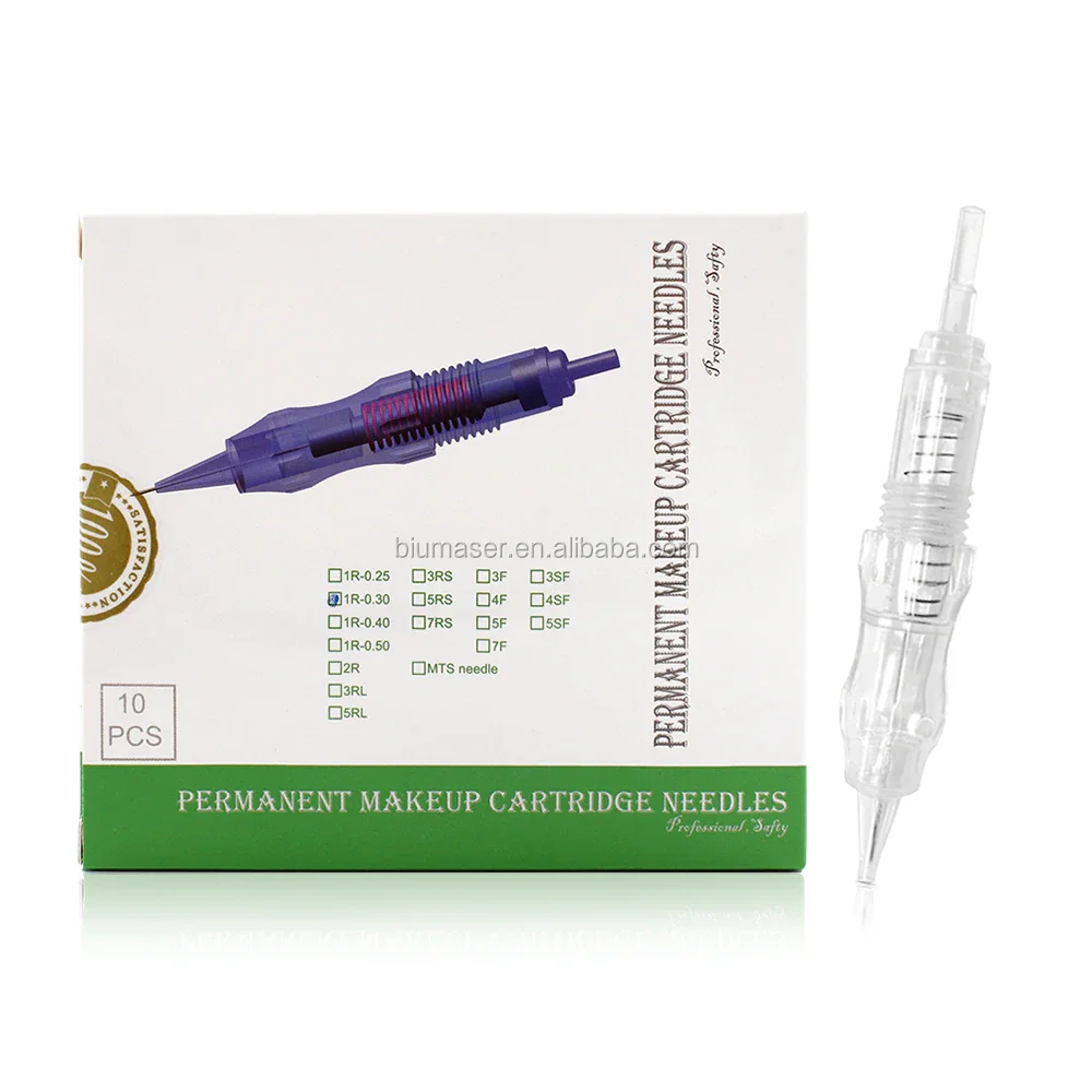 Popular Professional BMX Cartridge Needles Biomaser Screw Eyebrow Ez Tattoo Needle Cartridges