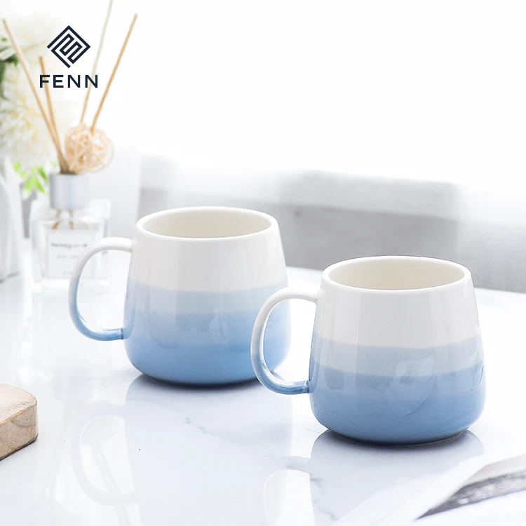 FENN Custom Printed 13oz Coffee Ceramic Mugs Ceramic Cup with customized logo Wholesale Ceramic Sublimation Mug Gift