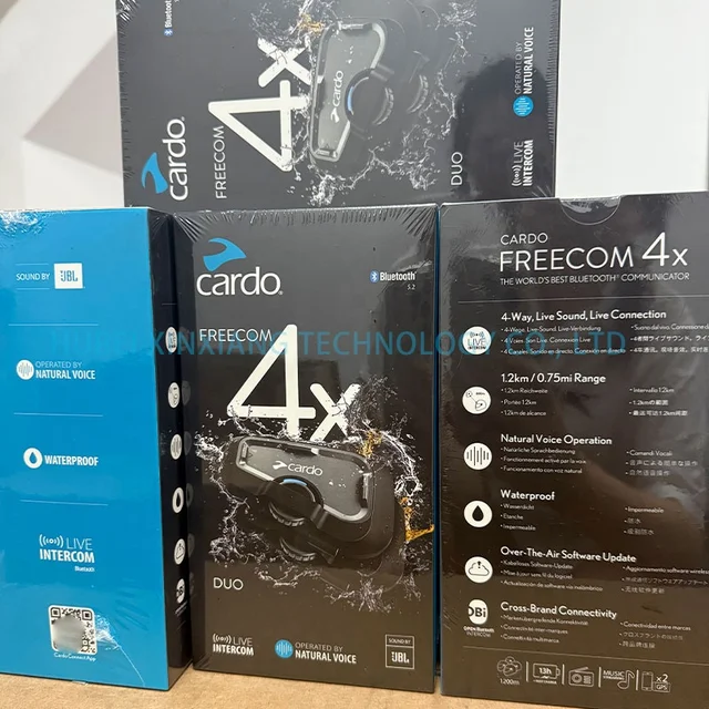 Original Brand New FRC4X103 Cardo Freecom 4X DUO Helmet Bluetooth Headset Ready for Shipment Cardo Freecom 4X DUO