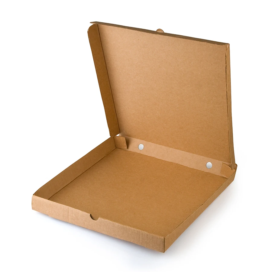 Wholesale Custom Color logo Printing Disposable Kraft Takeaway Cardboard 10/12/14/16 Other Inch White Brown Pizza Box