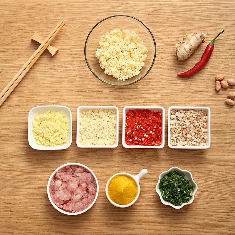 Mini Pepper Chopper Garlic Cutter Mixer Blender Manual Meat Grinder Stainless Steel Vegetable Fruit Twist Shredder Kitchen Tools