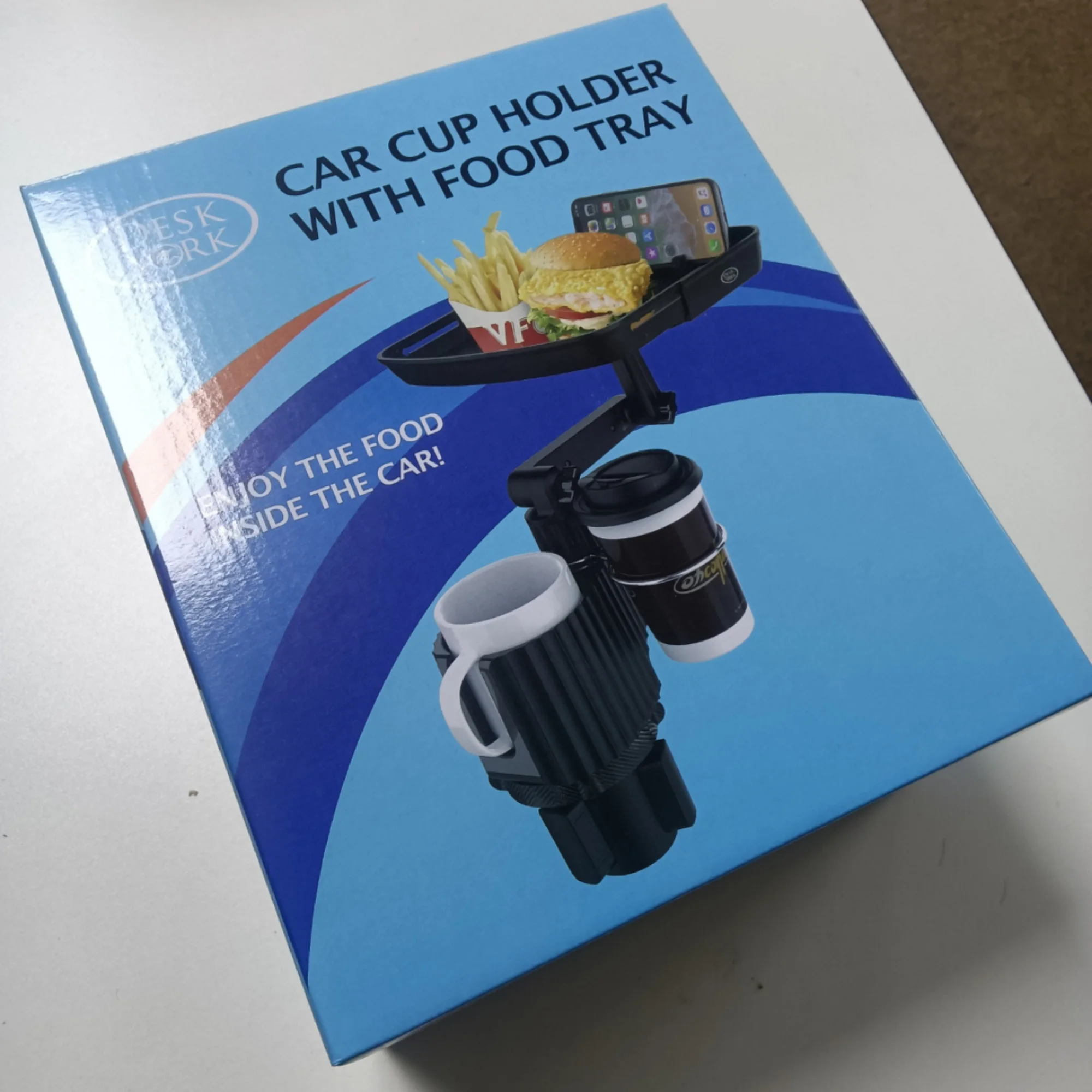 Oem 360 Rotating Adjustable Car Drink Cup Holder With Tray