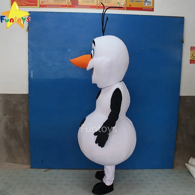Funtoys CE Customized Snowman Smiling Olaf Cartoon Mascot Costume Frozen for Adult