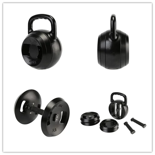 KESUN 25lb High Quality Cast Iron Adjustable Kettlebell Gym Fitness Equipment For Body Building  Adjustable Dumbbell& Kettlebell manufacture