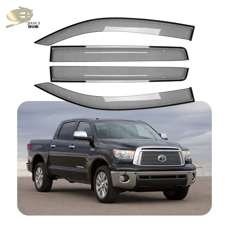 MOSUN Window Visor for TOYOTA TUNDRA 2007 Auto Deflector Vent Shade Rain Guard Sun Weather Shield Vent Visor Accessories