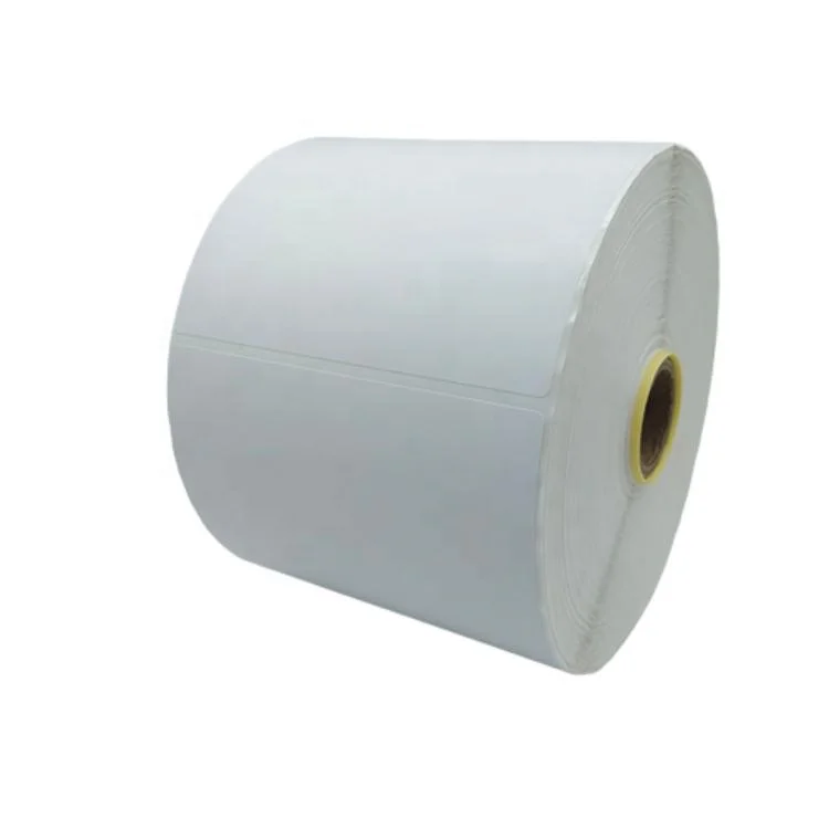 Factory Price Direct Thermal Label Thermosensitive Paper Roll Shipping Label Stickers with White Glassine Paper