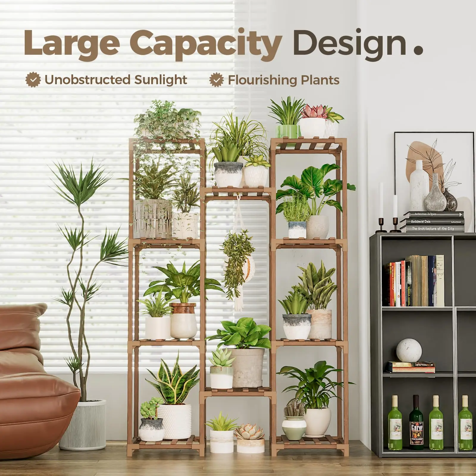 product indoor outdoor plant racks various flower pots wooden flower racks large flower shelf living room garden decoration-6
