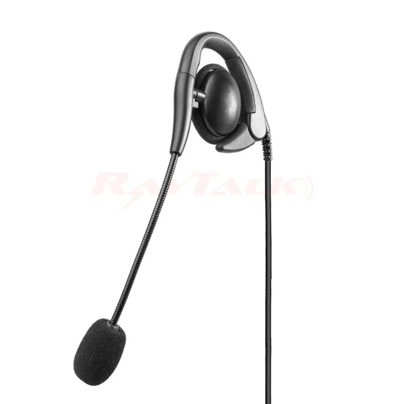 High Quality Ear hook Earphone with Microphone Flexible Wired Boo m for EADS TPH700