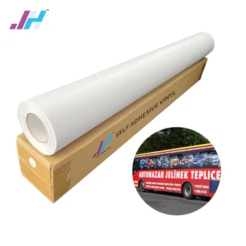 Glossy Matt White Eco Solvent Printing PVC Printable Adhesive Car Wrap Vinyl Sticker Roll Self Adhesive Vinyl