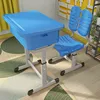 Silla de plástico ABS modelo azul celeste.