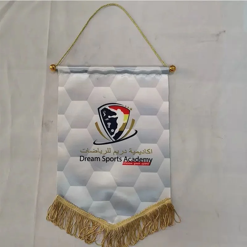 Mini Football Team Soccer Games Custom Logo Design Sports Club Exchange Pennant Flag
