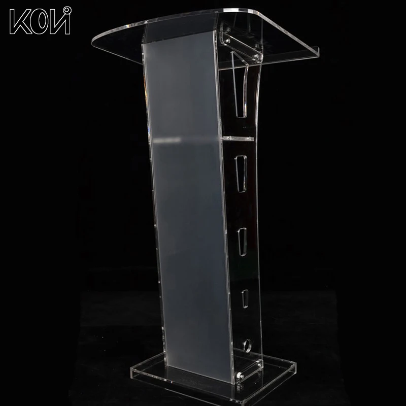 Acrylic Podium Plexiglass Pulpit School Church Lectern Modern Clear ...