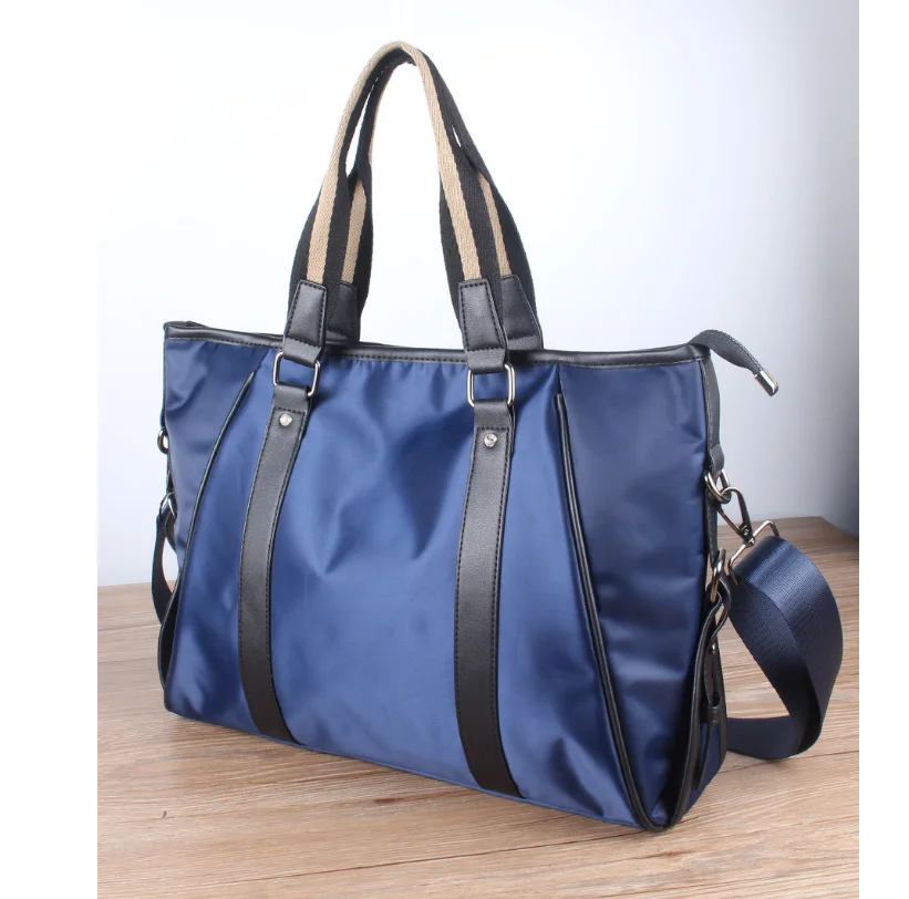 DF466 City fashion Customized stock promotion Business men women document bag working bags navy blue black