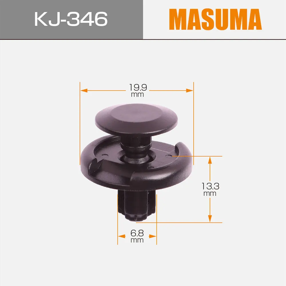 Kj-346 Masuma Car Nylon Retainer Clip 01553-09191 09409-07332 09409 ...