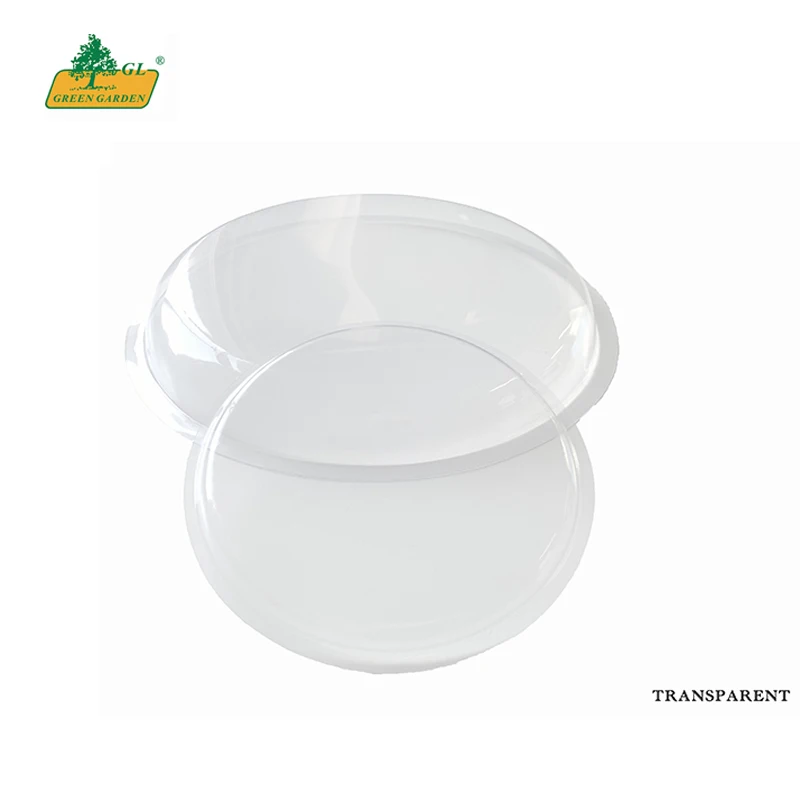 Оптовая продажа прозрачная Прочная Большая пластиковая подставка для растений горшок блюдце высокое растение
