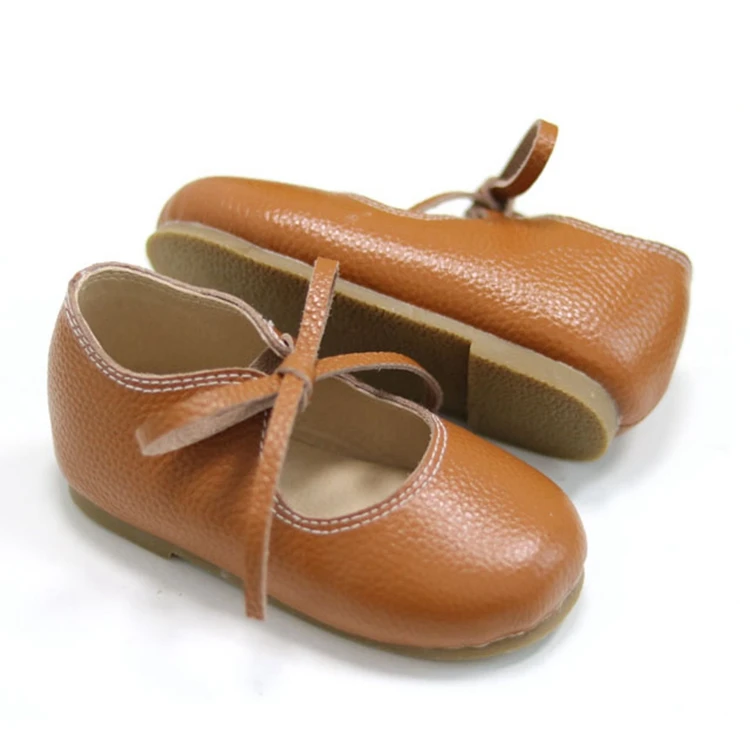 Лучшие из натуральной кожи на шнуровке однотонные модельные туфли для маленьких девочек