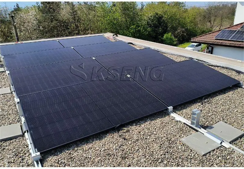 Aluminum Solar Roof Mounting Bracket System Ballasted Flat Roof ...