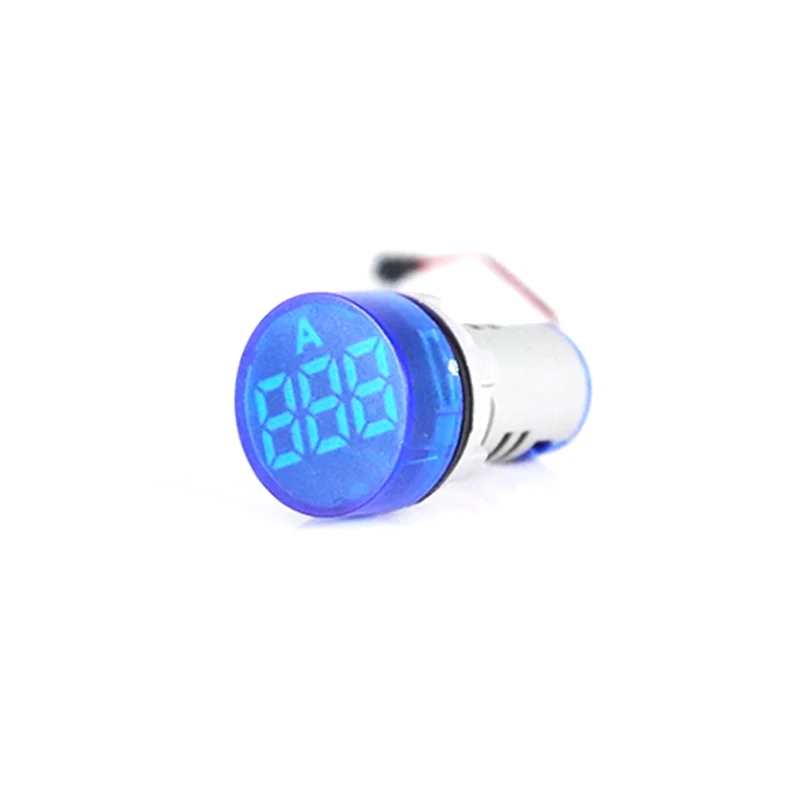 Светильники по хорошей цене, 22 мм, круглый светодиодный индикатор, микро-пластиковый прочный экран, амперметр переменного тока 0-100 А