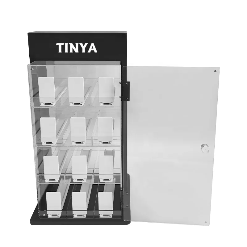 Auto Feed Products Spring Loaded Counter Shelf Cigarette Pusher Acrylic ...