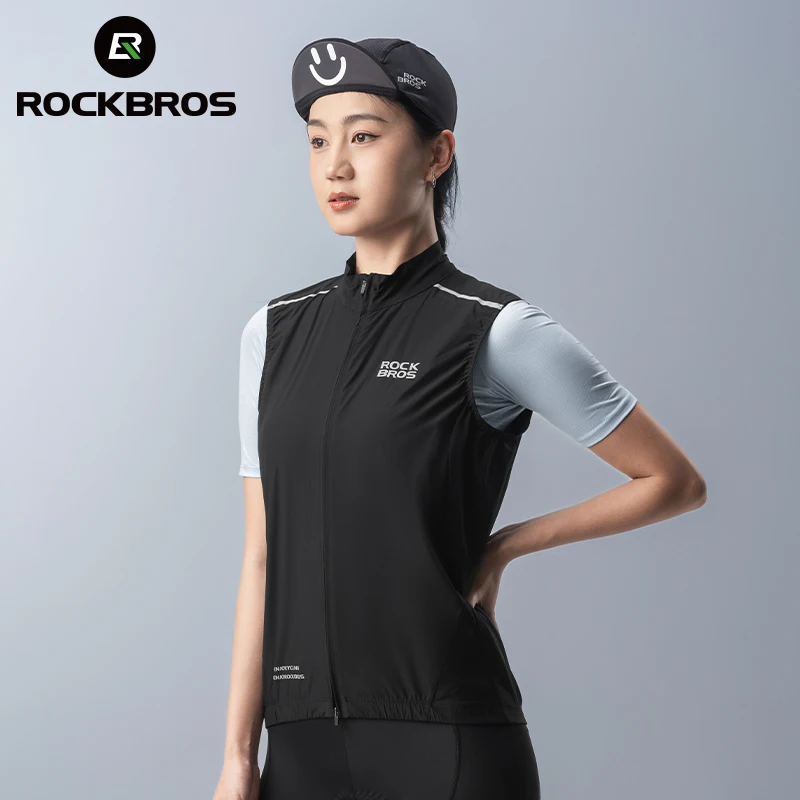 ROCKBROS  Custom Pro Team Men Women Running Lightweight Windproof Breathable Technology Sleeveless Cycling Vest