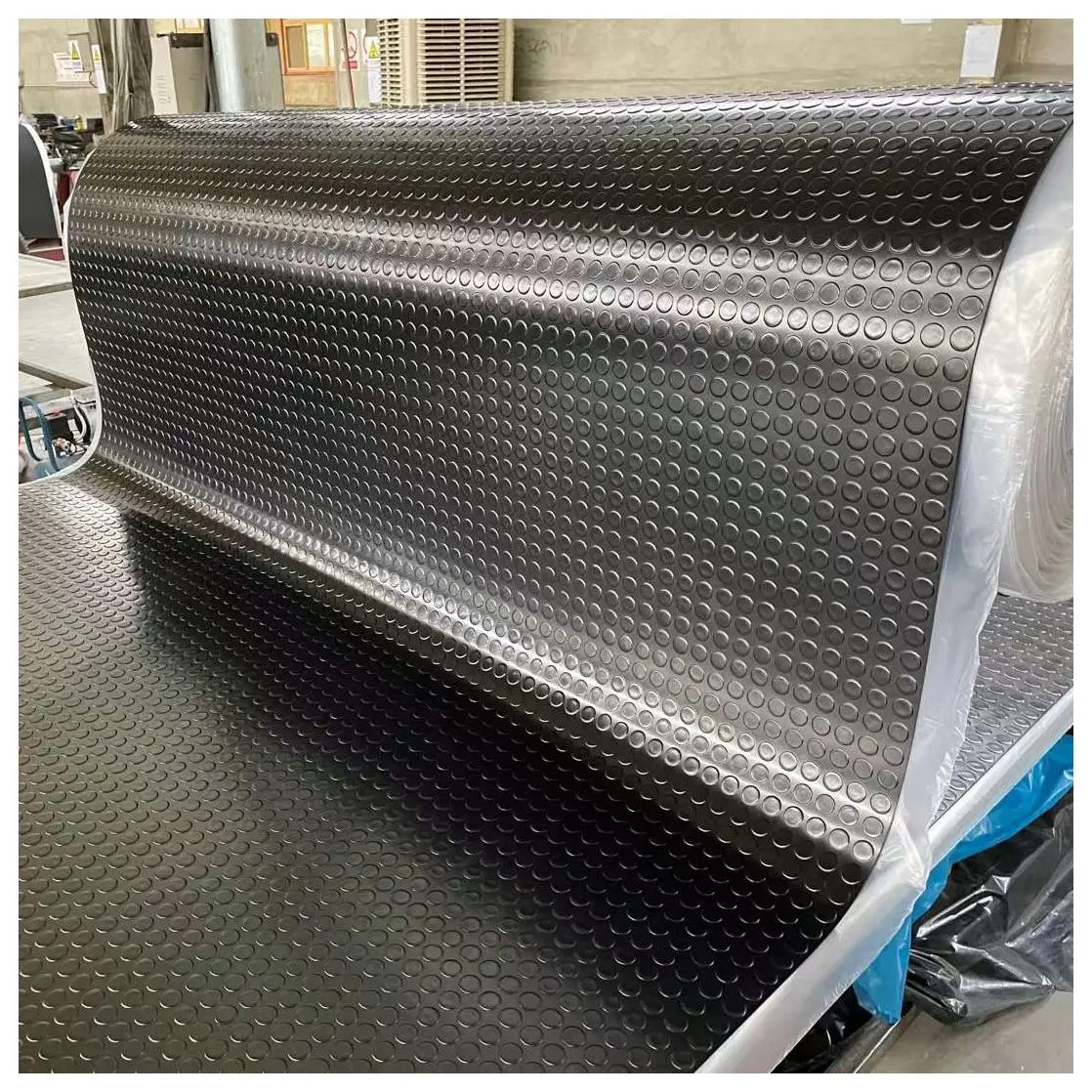 Coin Pattern Stud Rubber Flooring for vans Truck Box Horse Trailer Ramp Floor Mat