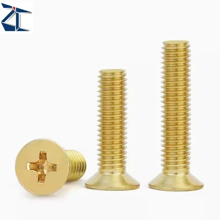 product best supplier copper screw manufacturer m2 m8 brass phillips countersunk machine screws-61