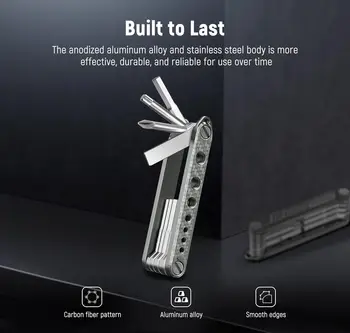 NEEWER 8 in 1 Folding Screwdrivers Tool Set 3 Screwdrivers 5 Hex Keys 7 Threads for Screw Storage Pocket Tool detail image