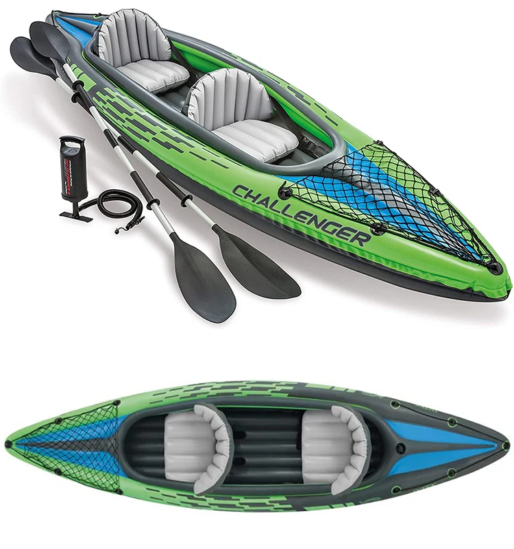 INTEX Challenger K2 Kayak 2 Person 68306NP/CC In Stock Ready To Ship With  Paddle Pump Inflatable Canoe| Alibaba.com