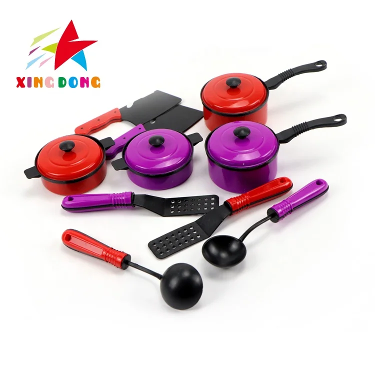 2020 hot sale in amazon children preschool pretend game fashion kitchen play set food cooking toys for sale