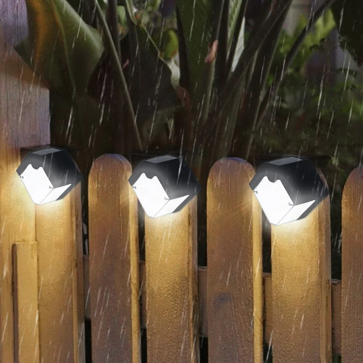 waterproof ip65 motion sensor yard smart induction outdoor lighting led solar wall lamps