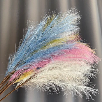 10 forks color gold feather reed feathers dekoration artificial feathers