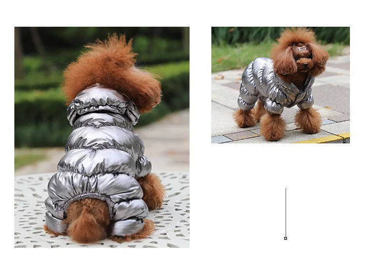 Best Selling Luxury Pet Clothes Dog Coats Wholesale 7 Colors Winter Thick Warm Windproof Pet Jacket For Puppy Teddy P