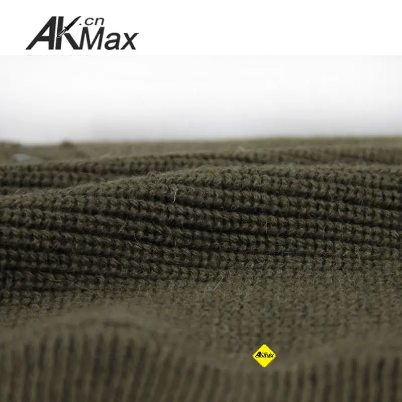 AKmax Custom  Unisex Sweaters With Elbow Patches Wool Pullover Sweater Men's Sweater Pullover