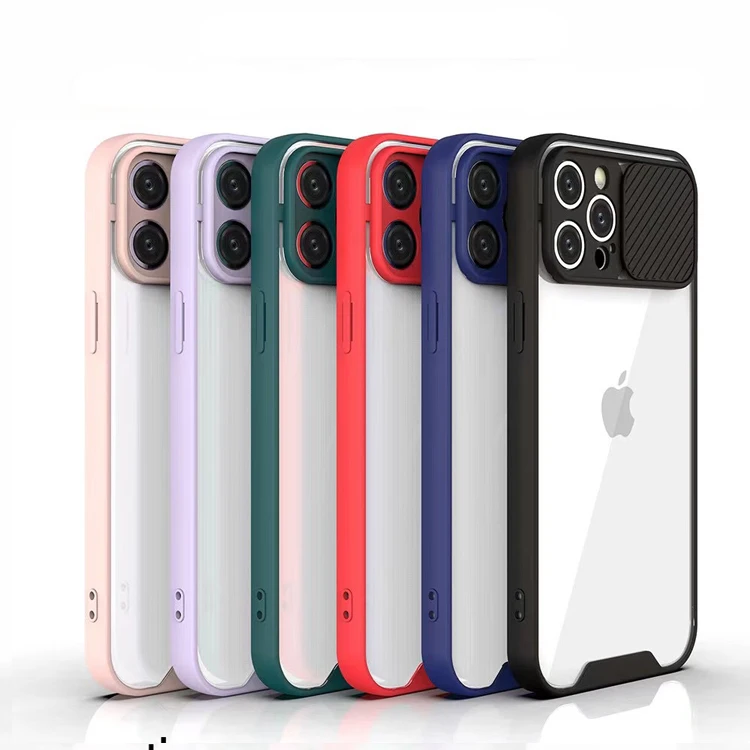 21 New Slide Case For Iphone 12 Pro Xs Max Cover With Camerra Protector 3 In 1 Clear Acrylic Phone Case X 11 Pro Max 7 8 Plus Buy New Slide