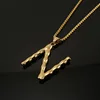 Gold single pendant-N