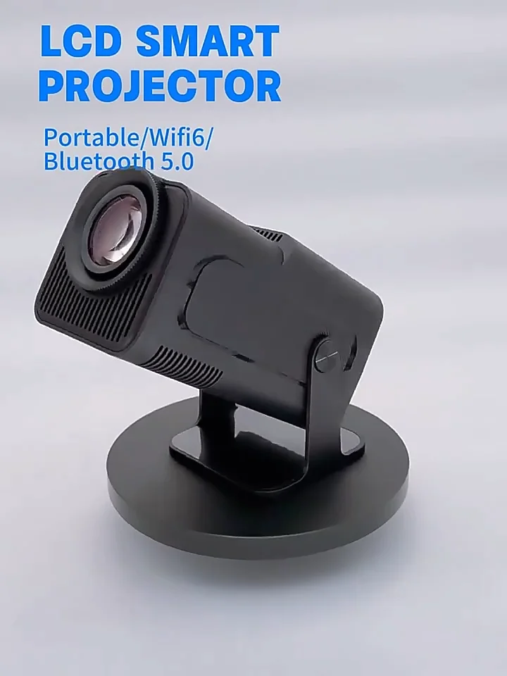 HY320 Mini videoproiettore Full HD supporta 4K Android Outdoor Cellulare Portatile Home Cinema Mini proiettore WiFi Bluetooth 1080P, rotazione di 180 gradi, proiettore portatile con TV Stick/USB
