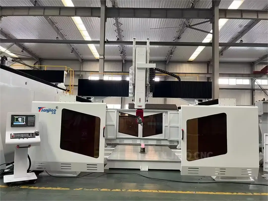 High Quality 5 Axis CNC Router 1530 Swivelling Head Rotor for 3D Milling and Engraving PLC Core Components for Foam Wood