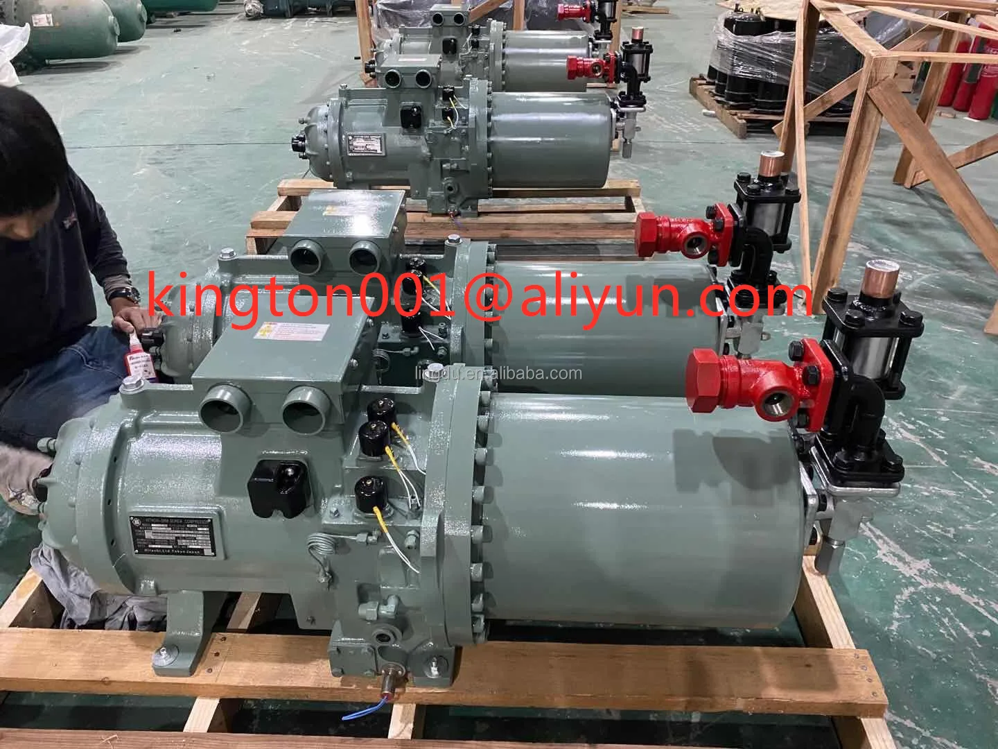日立 60HP スクリューコンプレッサー 60ASC-Z 新モデル 冷却機器用