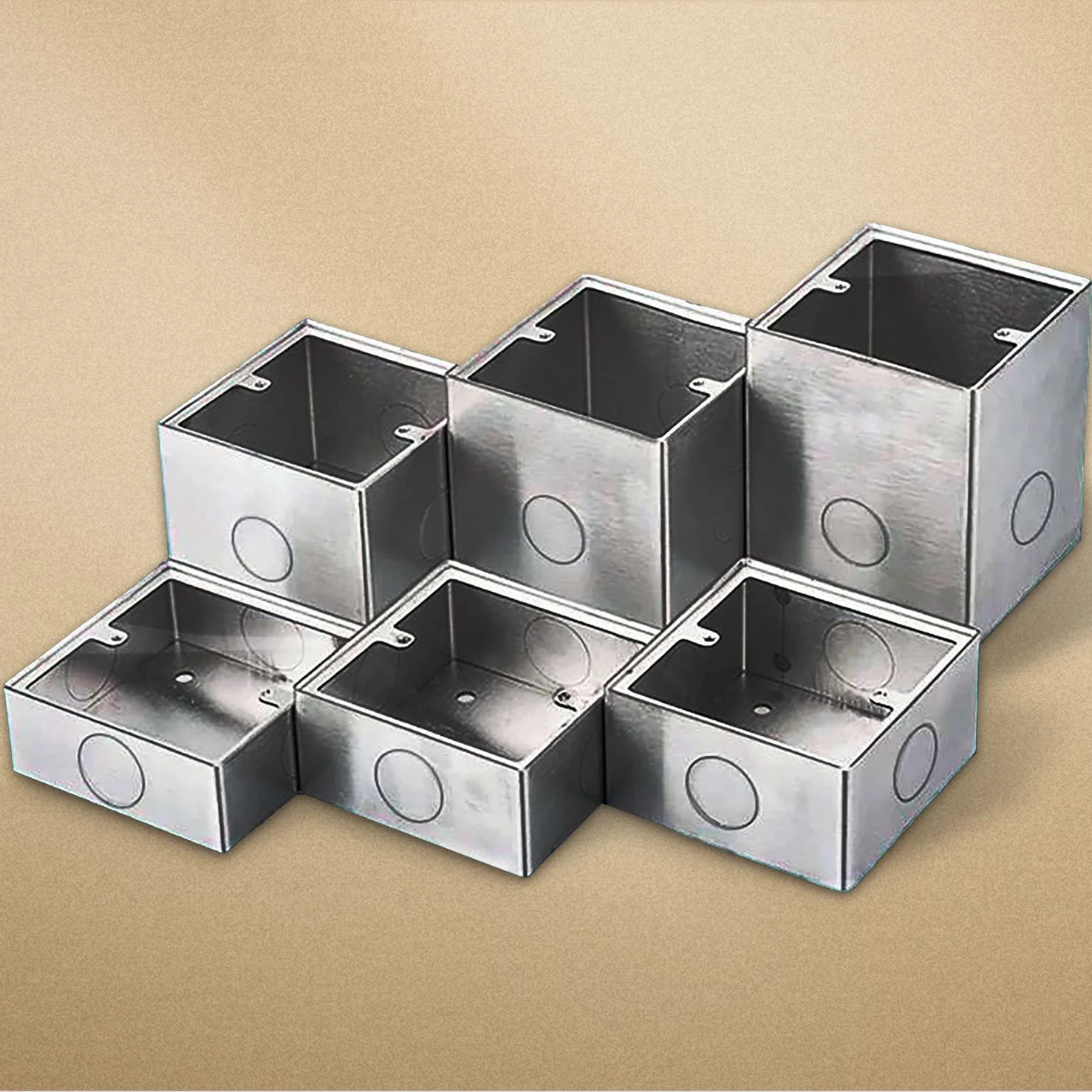 Surface Mount Pvc Junction Box Home Use Wall Socket Bottom Box One Gang Fireproof Electrical Switch Box