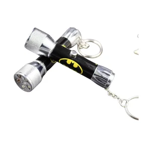 Customizable Logo Projector 5 LED Flashlight Torch Keychain Promotional Carabiners with Projection Content