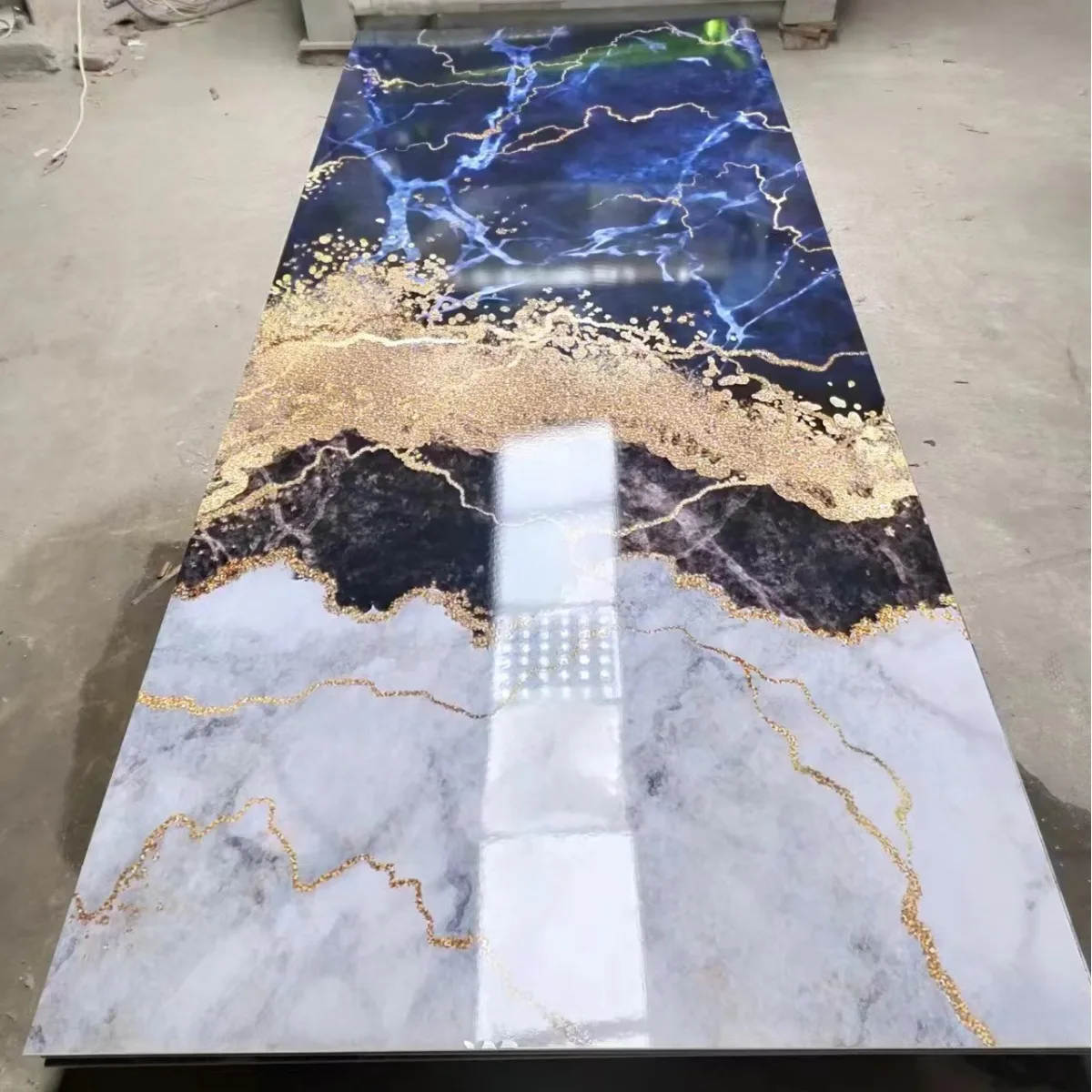 High Quality UV Board PVC Marble Sheets 3D Color Stone Powder Factory Direct Price Waterproof Wall Panel Recyclable Cutting