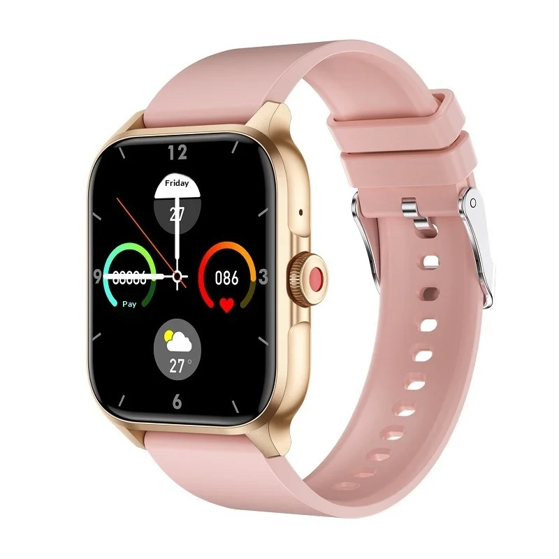 New Cross-Border QX15 Square Smart Watch for Girls IP67 Heart Rate Monitoring Voice Call aperçu 4