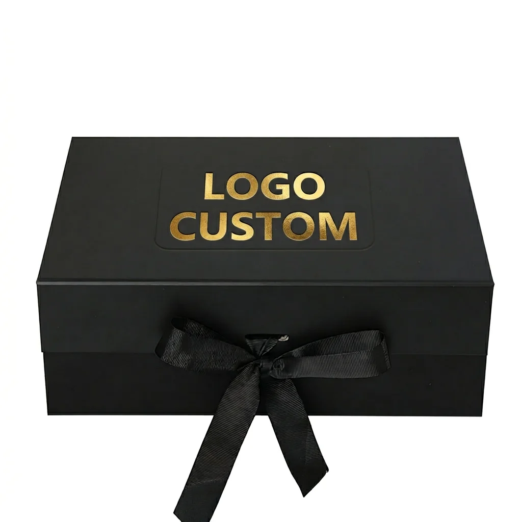 Custom Luxury Handmade Rigid Waterproof Foldable Magnetic Closure Eco-Friendly Paperboard Gift Box UV Coating Laminate Sponge