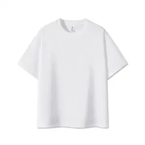 2026 Oversized Plain 100 cotton t shirt Streetwear 100% Cotton t Shirt Blank Heavyweight Plus Size cheap blank t shirts