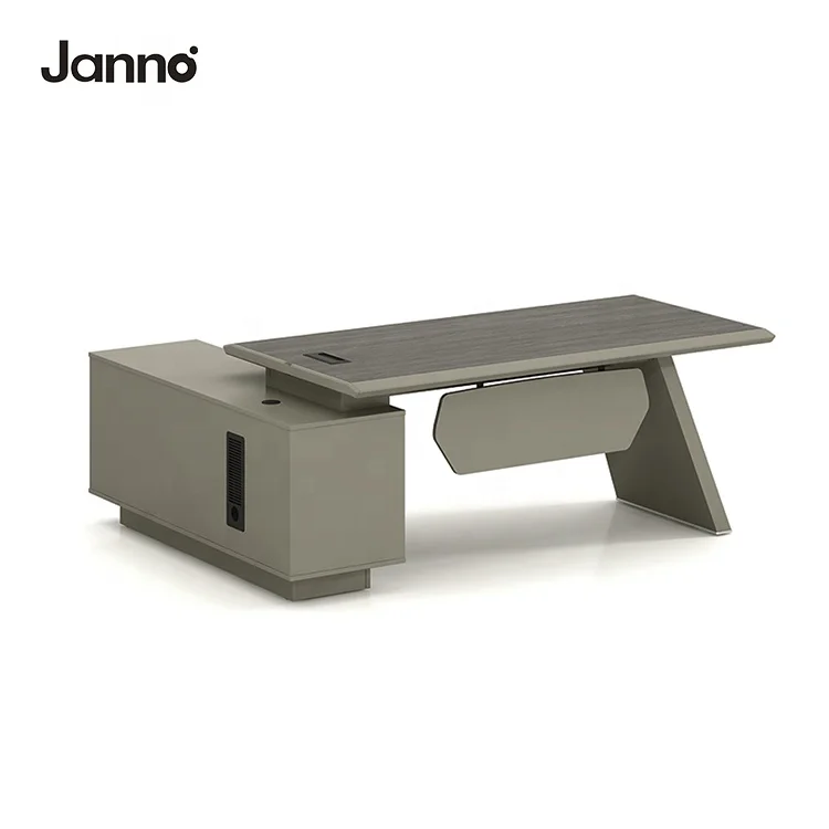 Factory Custom l Shaped Manager Office Table Small Minimalist Modern Executive Office Desk
