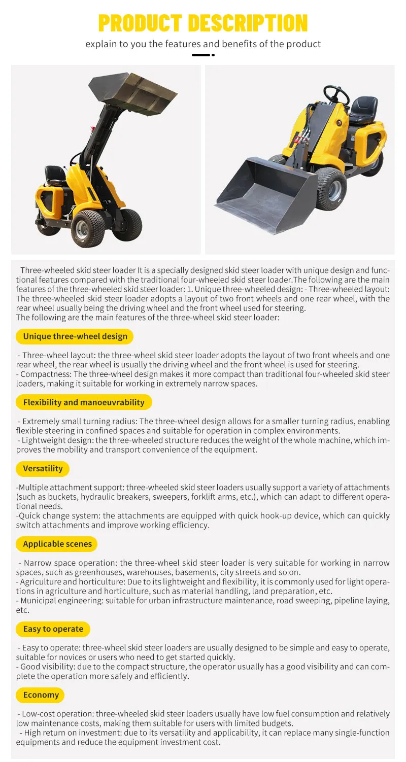 Kubota Mini Skid Steer Loader CE Certified Industrial & Agricultural 3 ...