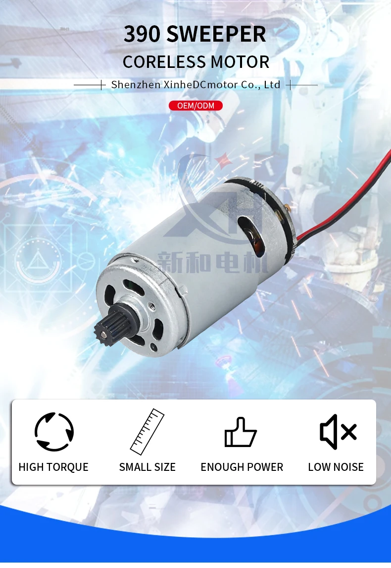 390 Coreless Motor Gear Reducer Motor Gearbox 24v Dc Motor With Brush