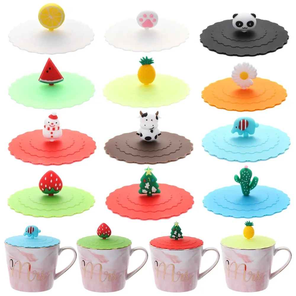 New Arrival Reusable Anti Stretch Protection Silicone Cup Cover Lid for Club Party Drink