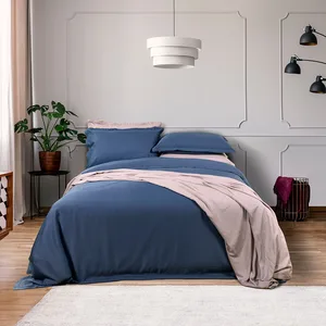 Good Quality Duvet Cover 4Pcs 100% Organic Bamboo Bed Sheet Set Embroidery Bedsheet Comforter Sets Bedding