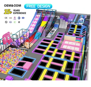 Zhongyi Commercial Amusement Park Indoor Trampoline Park Equipment Dodgeball Foam Pit Galvanized Steel Construction >500kg